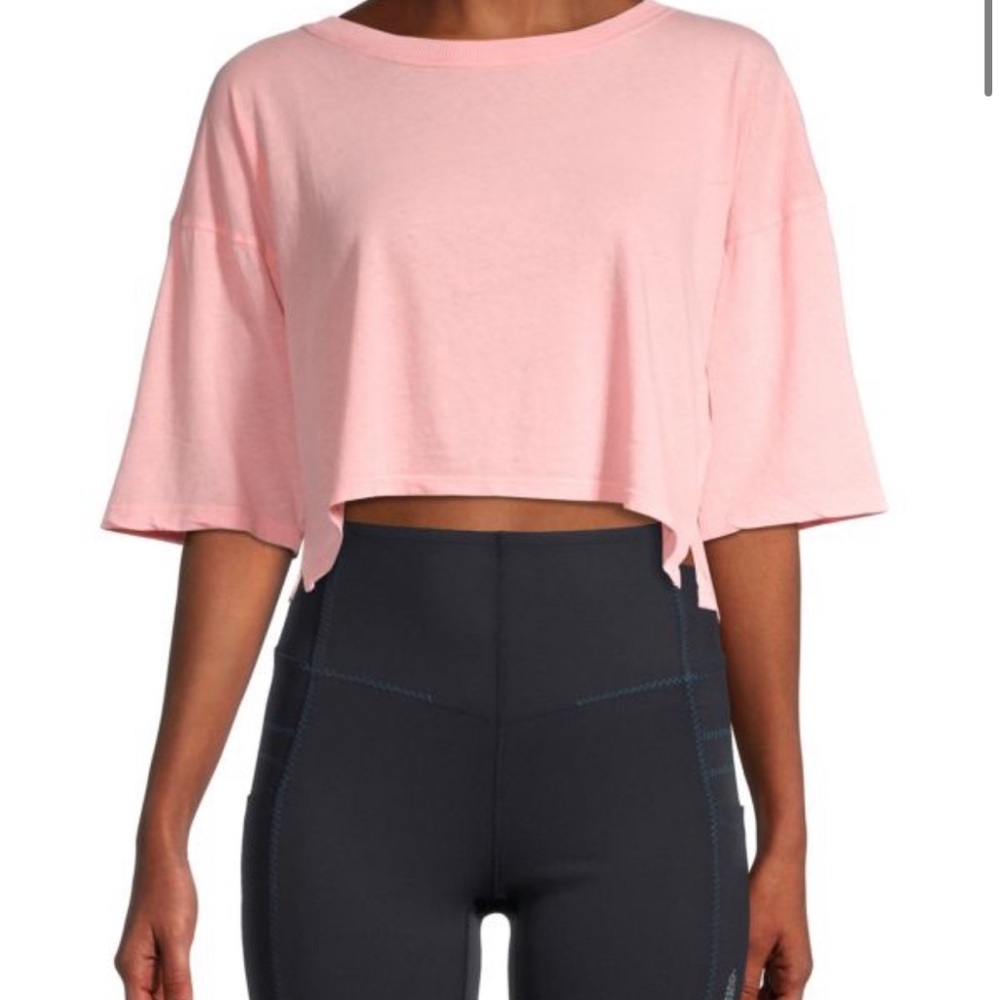 Free People Pink Short Sleeve Tee